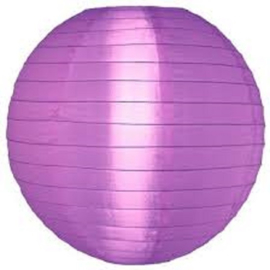 5 x Lampion violet de nylon 35 cm