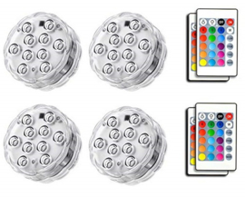 4 x LED Dekoration Unit 7 cm Multicolor