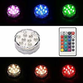 4 x Led décoration unit 7 cm Multicolor