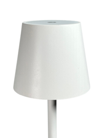 2 x Jeslu LED Tafellamp Wit 38 cm aluminium - draadloos - USB oplaadbaar