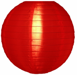 Nylon lampion rood 35 cm