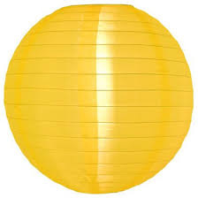 Gelb Lampion Nylon 45 cm