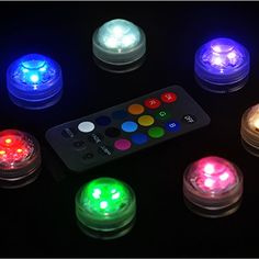 Set 10 x LED Lampen warm/weiß, hell/weiß, multicolor mit Fernbedienung