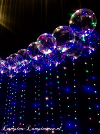 10 stuks LED Ballon XL 40 cm - multicolor - incl Helium tank