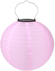 Solar Lampion rund pink 35 cm (Solarenergie)