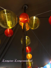 5 x Gold Lampion Nylon 35 cm