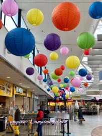 Lampion pakket - KLEUR MIX - BRANDWEREND - 54 st.