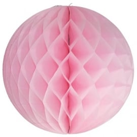 Licht roze Honeycomb 35 cm