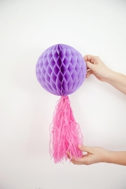 Licht paarse Honeycomb 35 cm