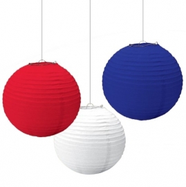 Lampion pakket HOLLAND - rood - wit - blauw - oranje - 40 st.