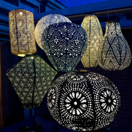 7 x Lampions Solaire Paquet d'extérieur avec motif