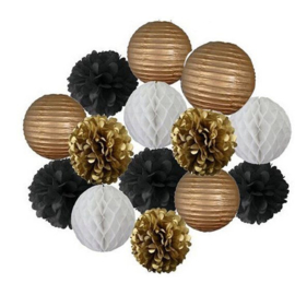 Honeycomb / Wabenball gold 35 cm