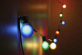 Verlengset LED lichtsnoer - multicolor - 10 meter