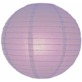 5 x Lampion violet clair 25 cm