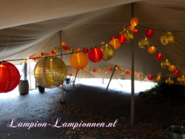 5 x Lampion or de nylon 25 cm