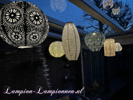 Solar buiten lampion met motief