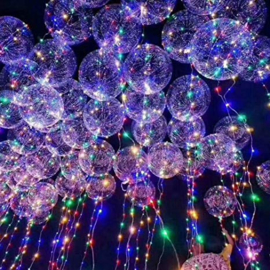 10 stuks LED Ballon XL - multicolor - 40 cm