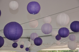 5 x Violett lampion 45 cm