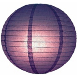 Lampion violet de 75 cms, rétardateur de flamme