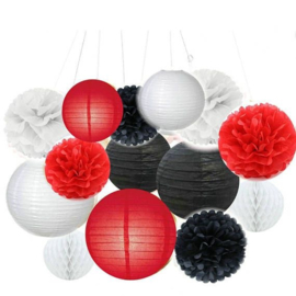 Lampion rouge 45 cm