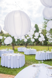 Lampions Paquet SMALL -  NYLON - blanc - 35 pcs