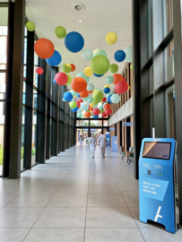 Lampion vert de 45 cms, rétardateur de flamme