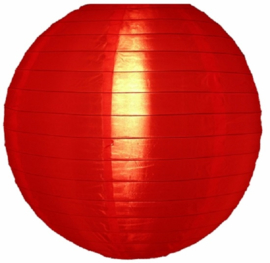 5 stuks Nylon lampion rood 35 cm