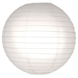 Lampion blanc de 35 cms, rétardateur de flamme