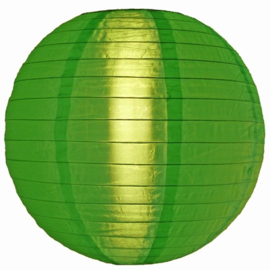 5 x Nylon lampion groen 25 cm