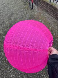 5 stuks nylon lampion fuchsia roze 35 cm