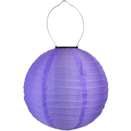 5 x Lampion Solaire rond violet 35 cm