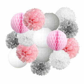 Licht roze PomPom 35 cm