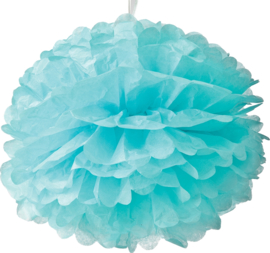 5 x Licht blauwe PomPom 35 cm