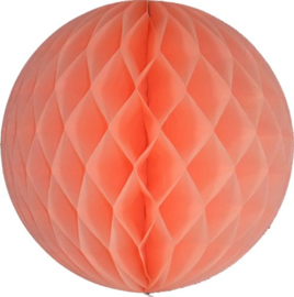 5 x Honeycomb / Wabenball pfirsich orange 35 cm