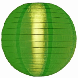 5 stuks Nylon lampion groen 35 cm