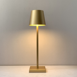 2 x Jeslu LED Lampe de table Or 38 cm aluminium - sans fil - rechargeable