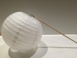 Lampion papier avec bâton et LED - défilé de lampions