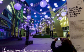 Brandvertragende lampion wit 120 cm - brandwerend