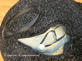 Opblaasbare Glitterbal Zwart 80 cm - Brandvertragend