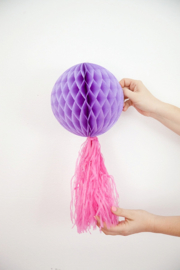 5 x Honeycomb / Wabenball hellviolett 35 cm