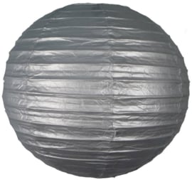 5 x lampion zilver 35 cm