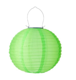 Lampion Solaire rond vert  35 cm