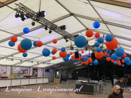 Lampion donker blauw 45 cm