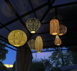 7 x Lampions Solaire Paquet d'extérieur avec motif