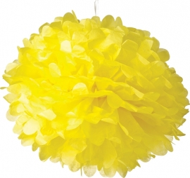 Pompon jaune 35 cm