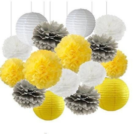 Lampion jaune 25 cm