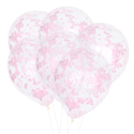 10 x Konfetti Ballon rosa