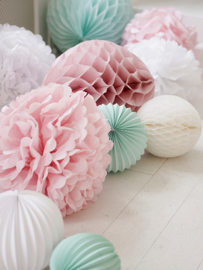 5 x Licht roze PomPom 35 cm