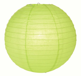 5 x Lampion licht groen (kleur 2) 25 cm