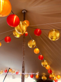 5 x Gold Lampion Nylon 45 cm